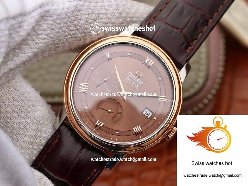 Omega De Ville Prestige 424.23.40.20.13.001 TW Factory Brown Dial 3