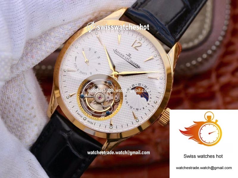 Jaeger-LeCoultre Master Grande Tourbillon 18K Yellow Gold White Dial 3