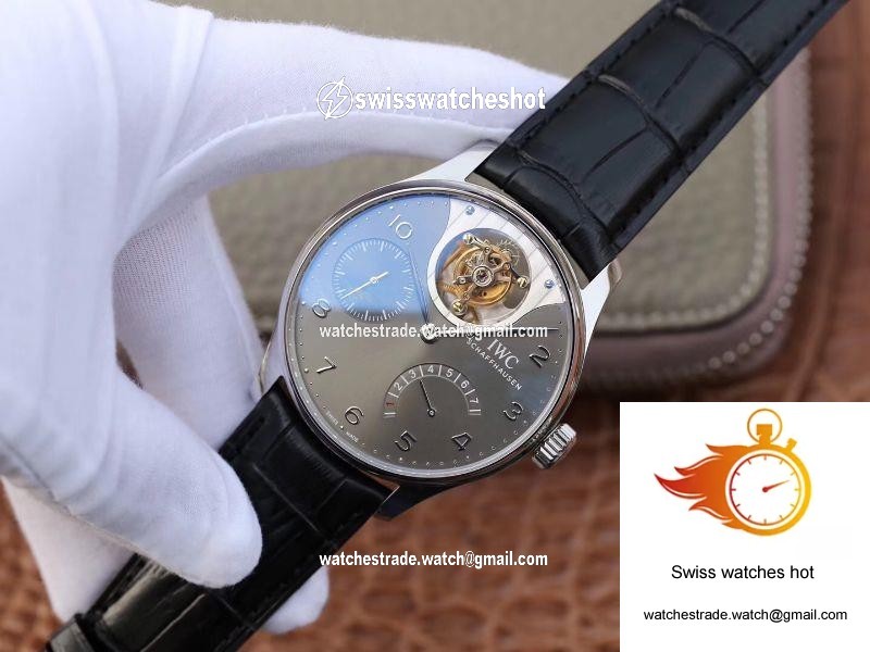 ZF Factory IWC Portuguese Tourbillon IW504210 Anthracite Dial 3