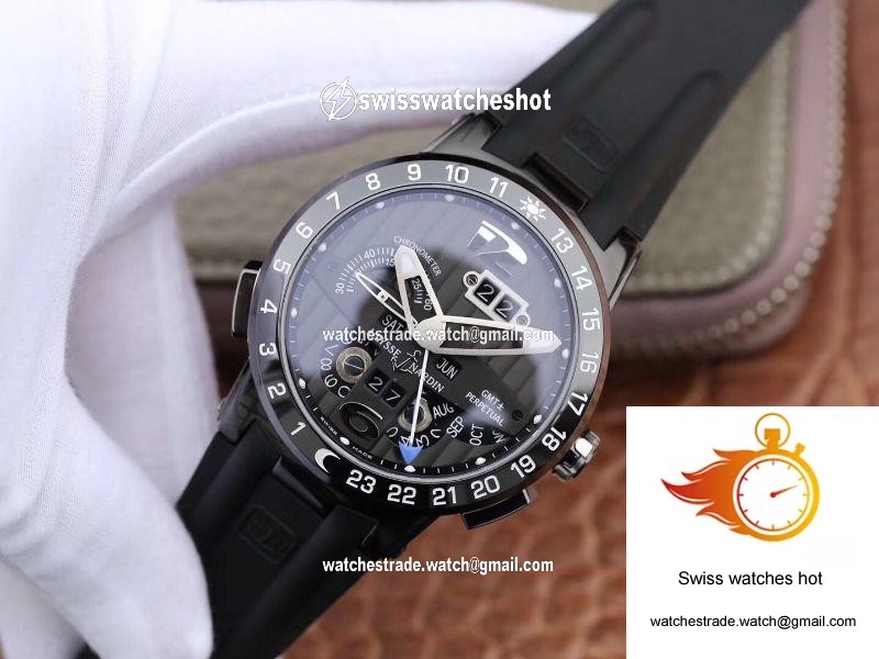 Ulysse Nardin El Toro 322-00-3 All Working GMT Calendar Grey Dial 3