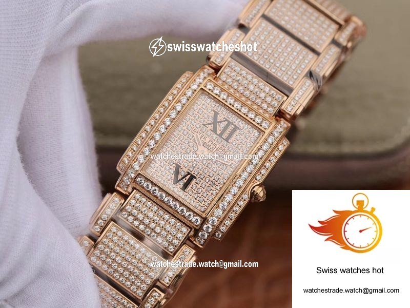 Patek Philippe Ladies Twenty-4 4908/50R-012 Rose Gold Diamond Dial 3