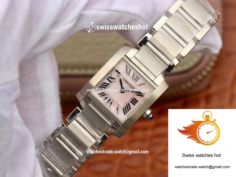 Cartier Tank Francaise Ladies W51028Q3 Pink Dial 3