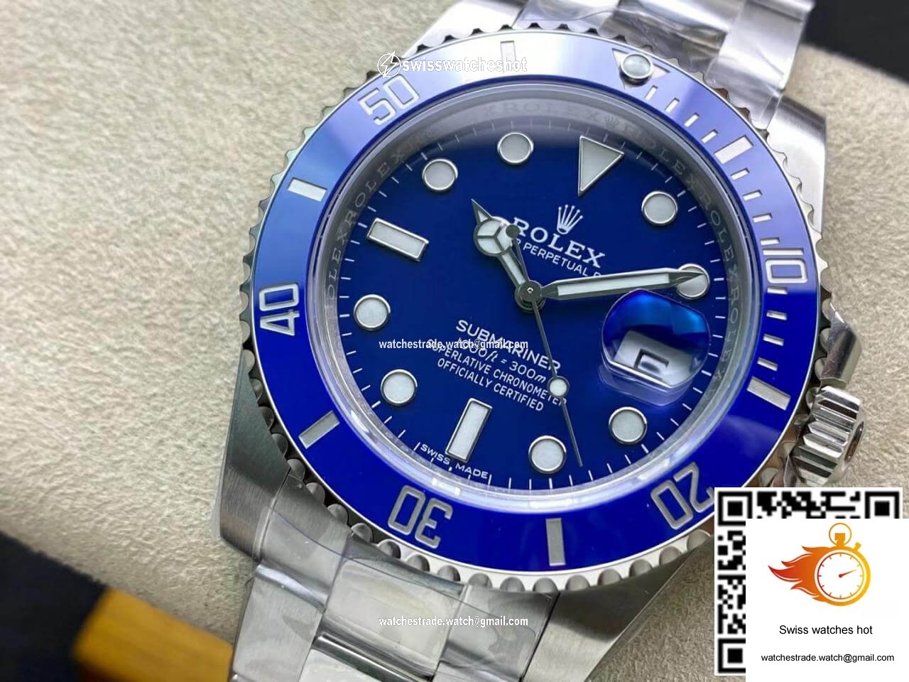 Rolex Submariner 116619LB-97209 VS Factory Blue Dial 3