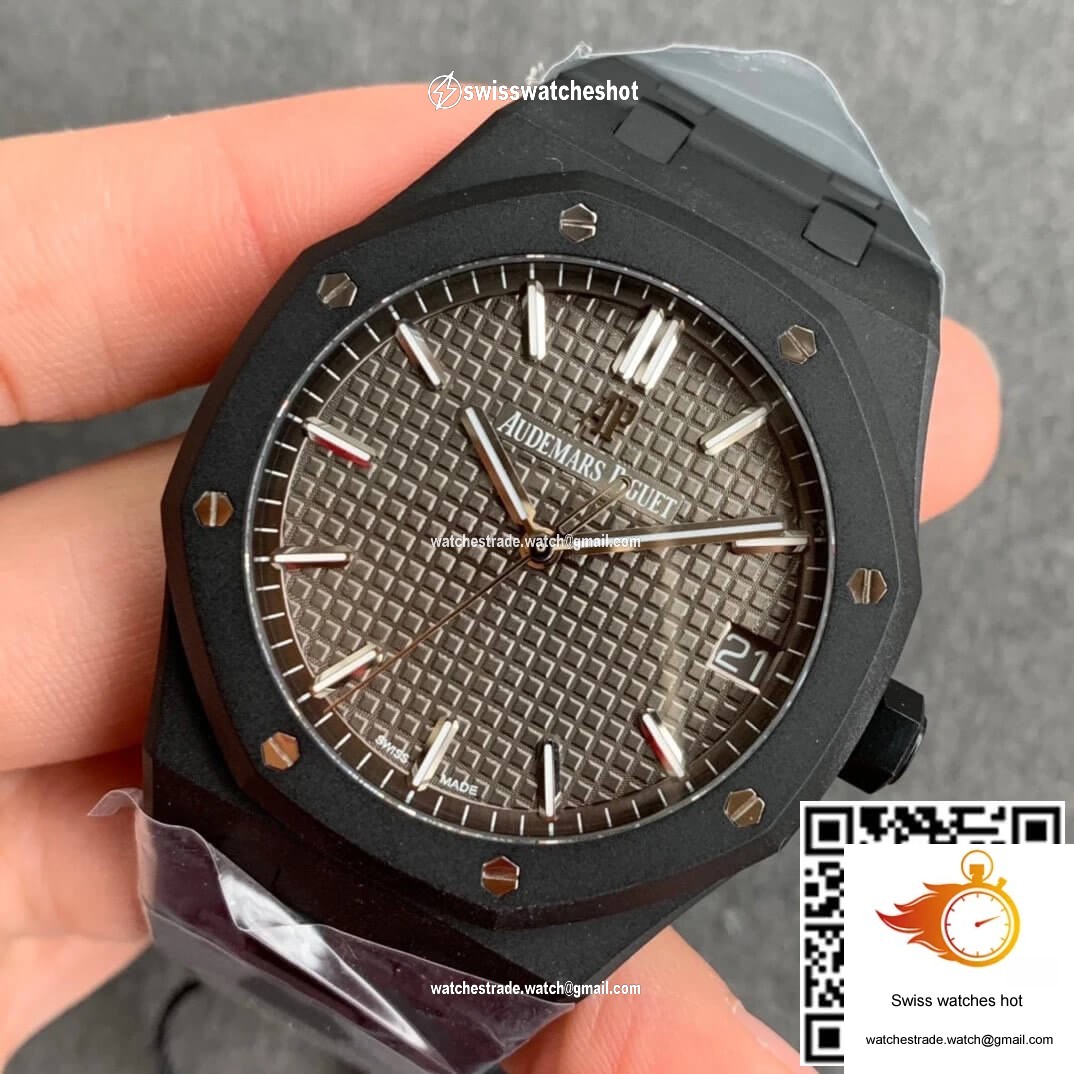 Audemars Piguet Royal Oak 15500 DLC Version ZF Factory Frosted Grey Dial 3