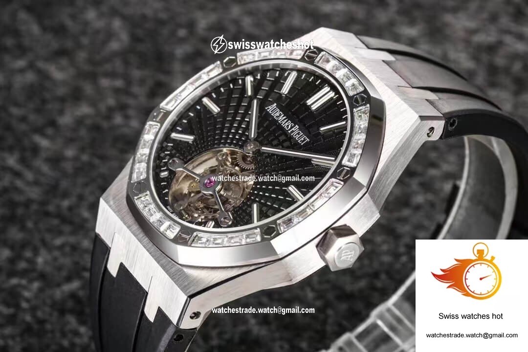 Audemars Piguet Royal Oak Tourbillon R8 Factory V3 Black Rubber Strap 3