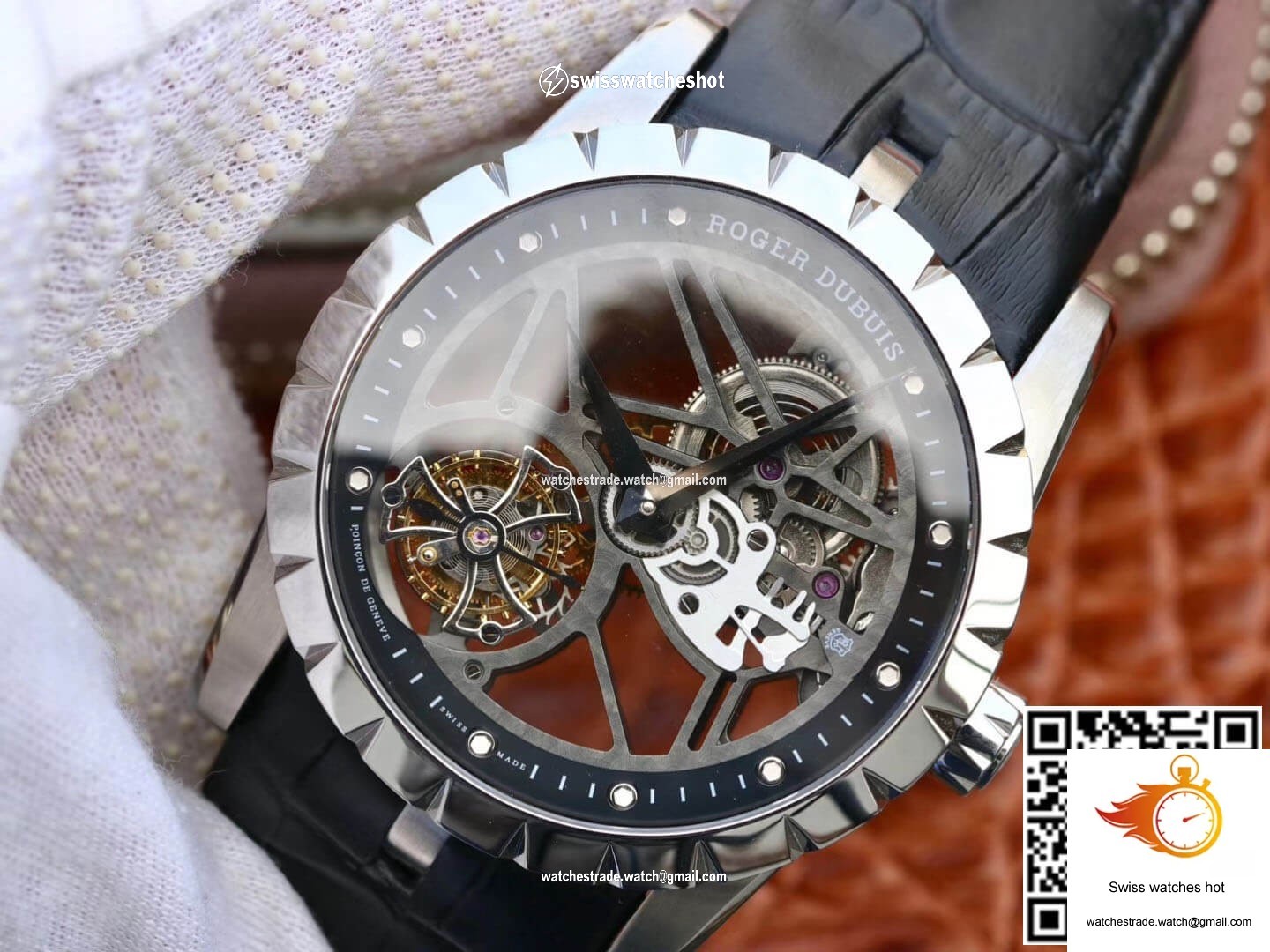 Roger Dubuis Excalibur RDDBEX0393 JB Factory Tourbillon Stainless Steel Case 3