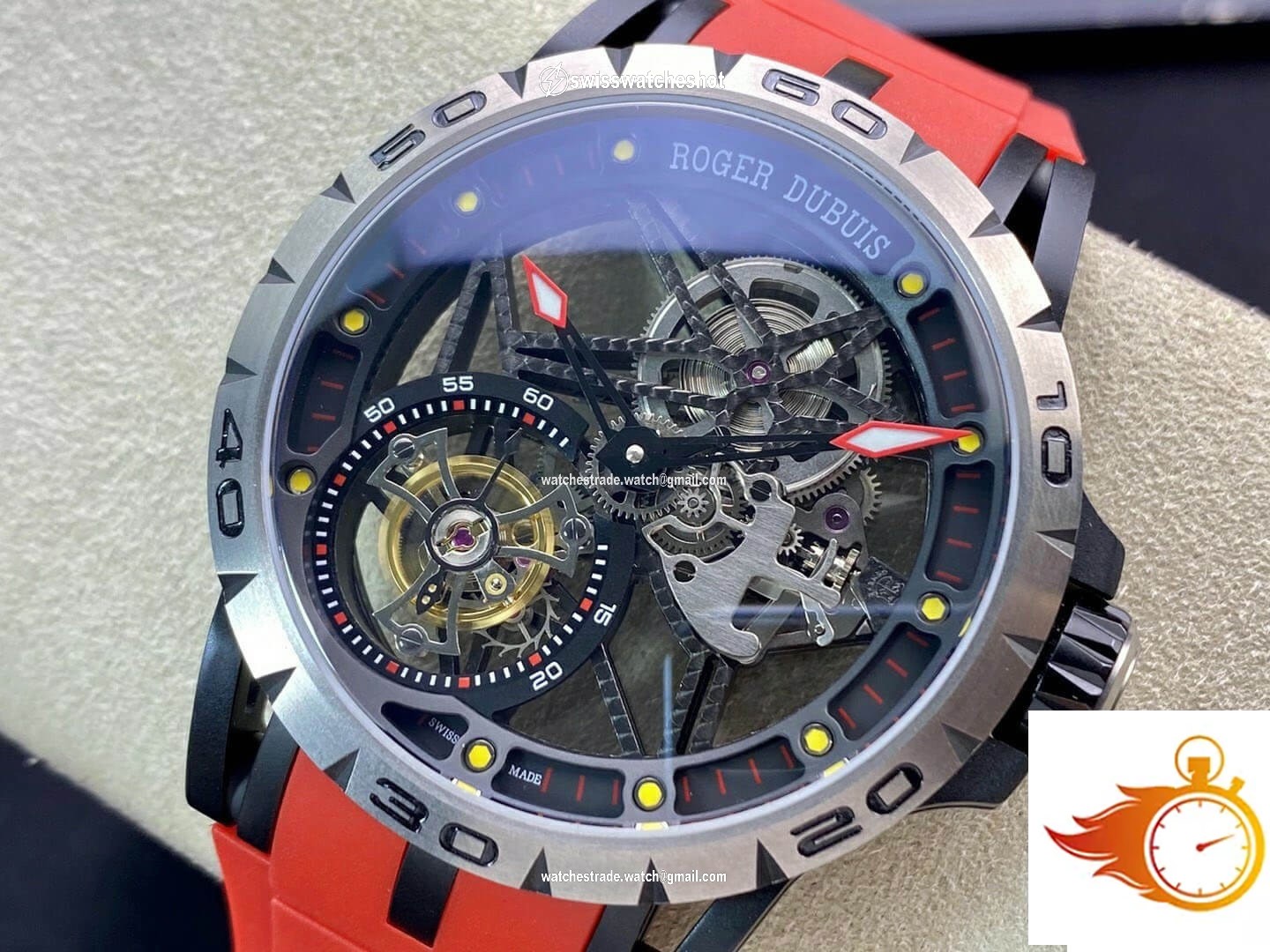 Roger Dubuis Excalibur RDDBEX0549 BBR Factory Tourbillon Titanium Case 3