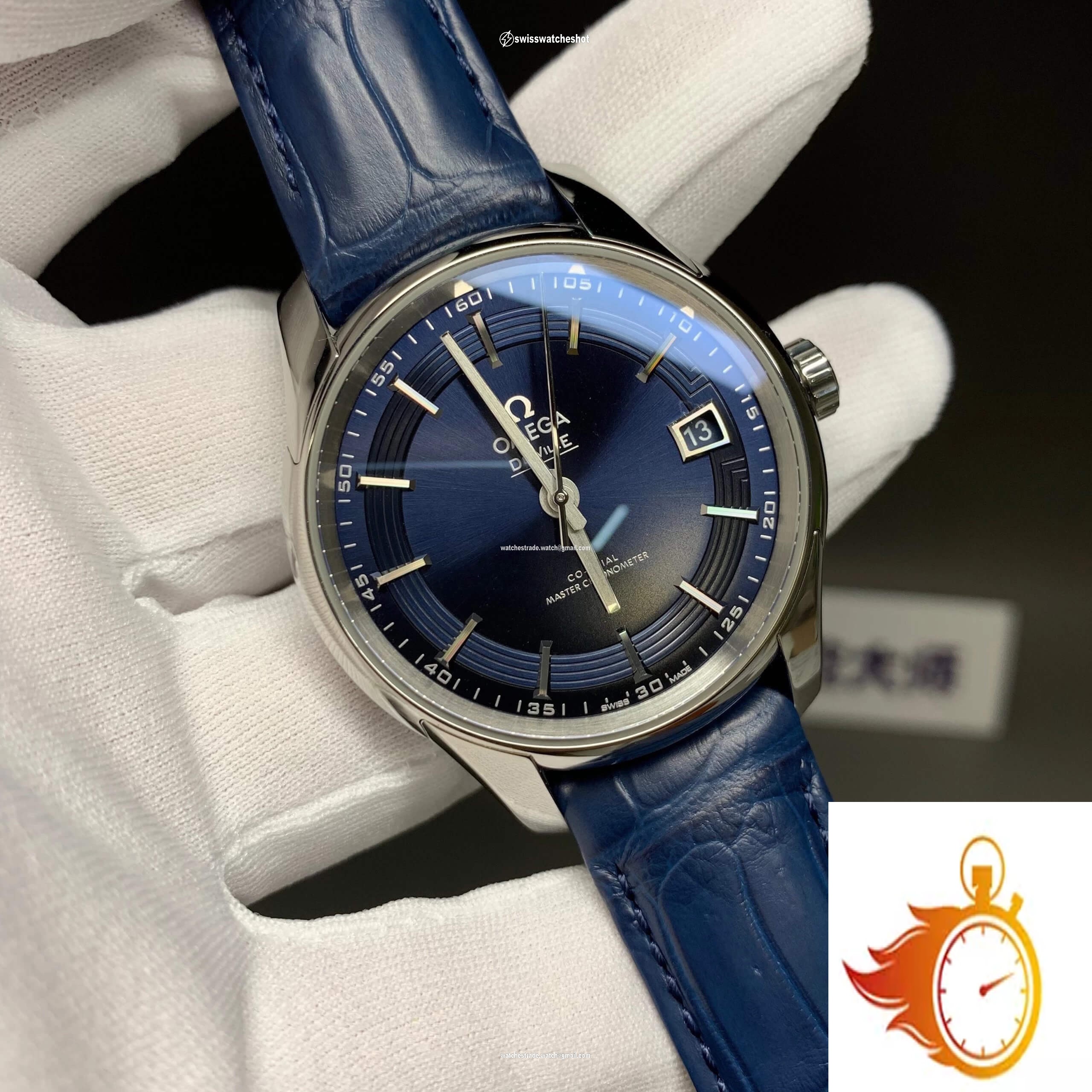 Omega De Ville 433.33.41.21.03.001 VS Factory Blue Dial 3