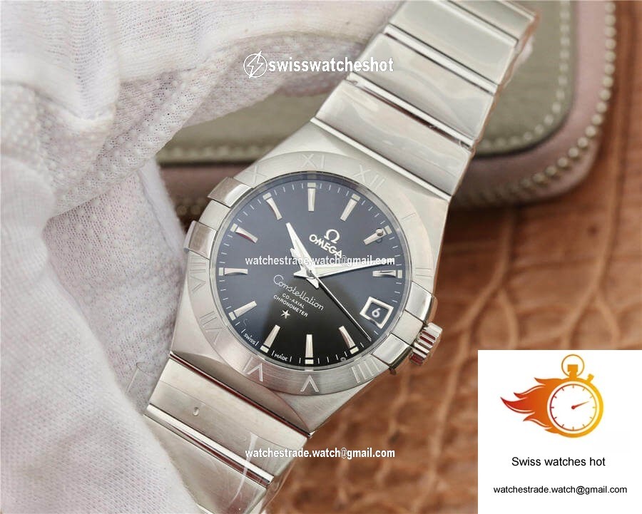 Omega Constellation 123.10.38.21.01.001 VS Factory Black Dial 3