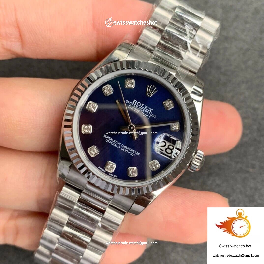 Rolex Datejust 31MM GS Factory Blue Dial 3