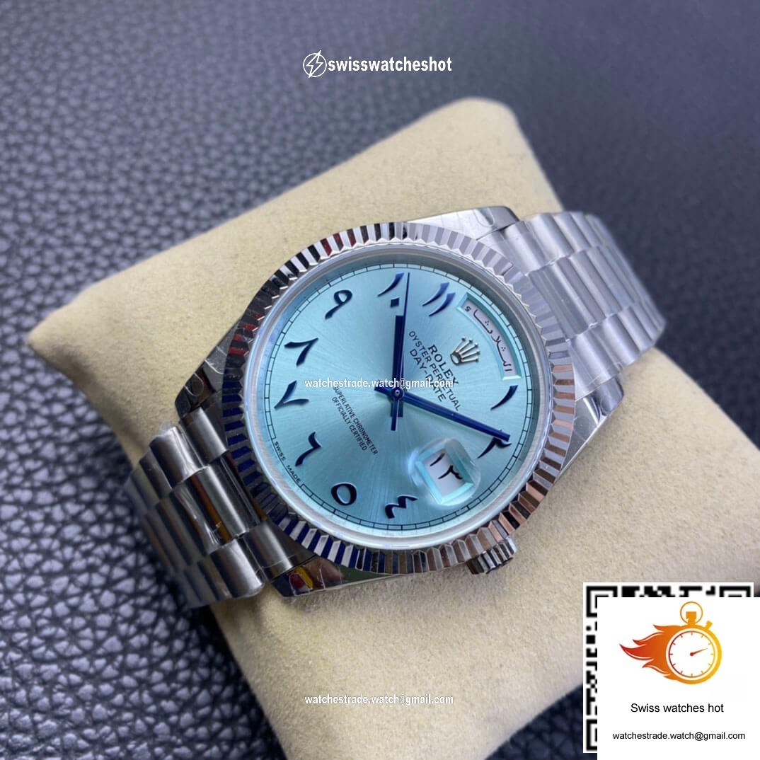 Rolex Day Date BP Factory Middle East Customization Ice Blue Dial 3