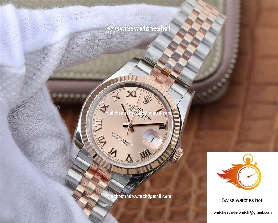 Rolex Datejust 116231 36MM GM Factory Pink Dial 3