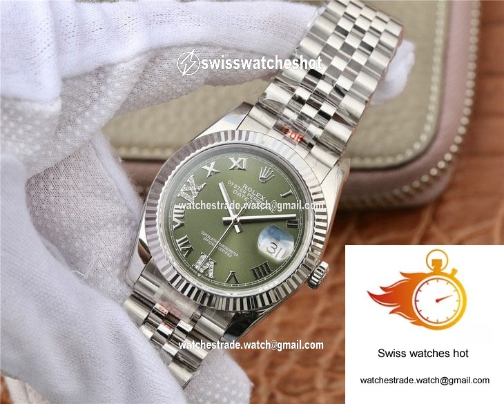 Rolex Datejust 36MM GM Factory Green Dial 3