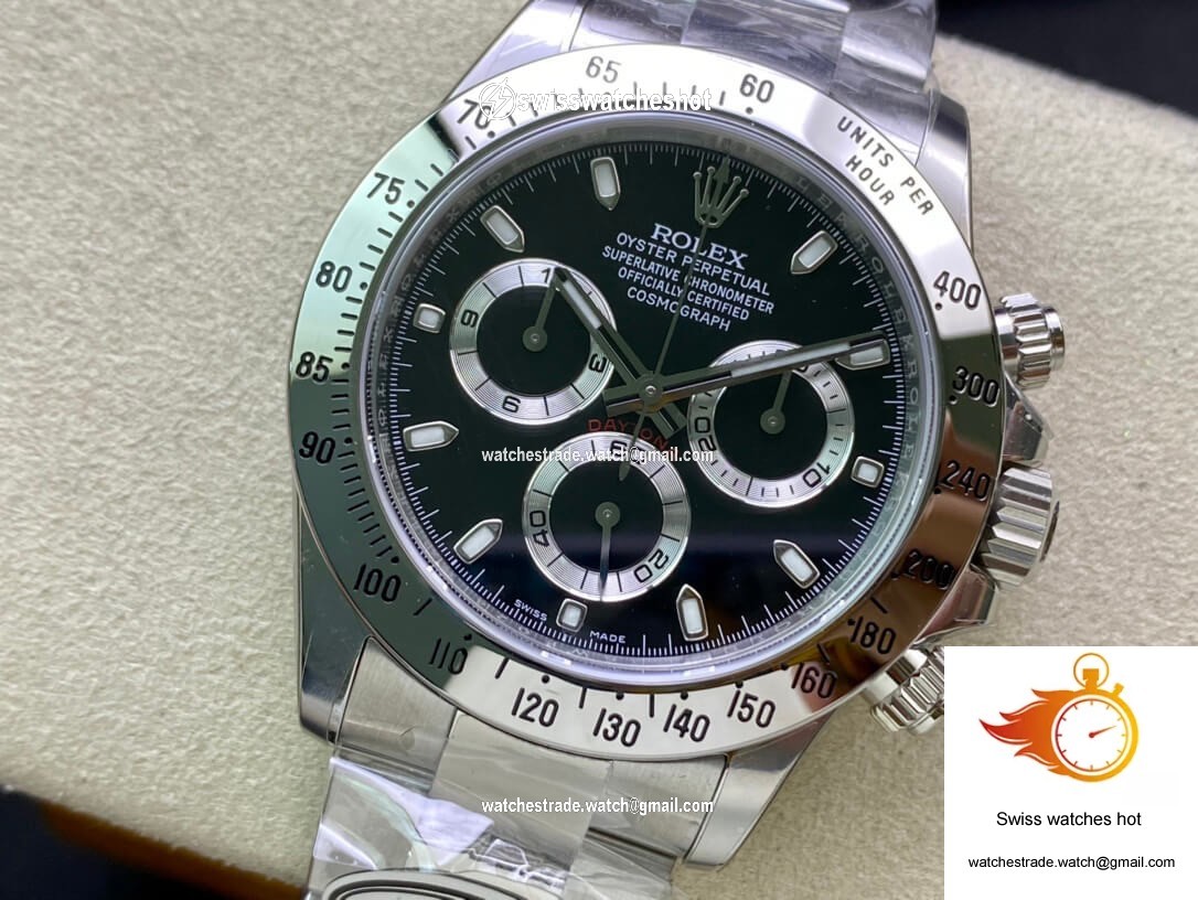 Rolex Cosmograph Daytona 116520 Clean Factory Stainless Steel Bezel 3