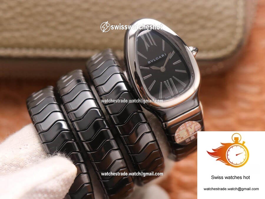 Bvlgari Serpenti BV Factory Black Ceramic Dial 3
