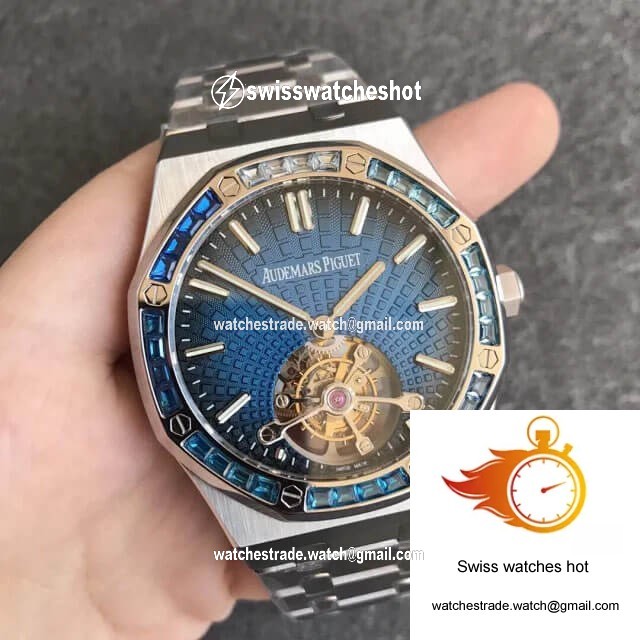 Audemars Piguet Royal Oak Tourbillon 26521PT.YY.1220PT.01 R8 Factory Smoky Blue Dial 3