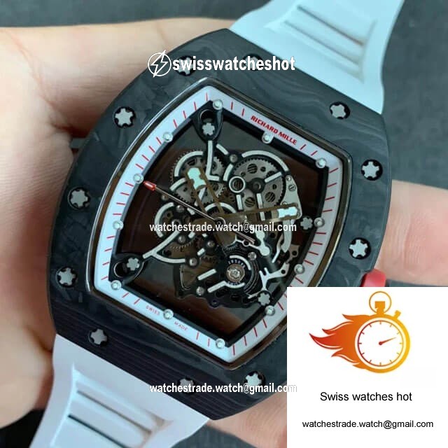 Richard Mille RM055 KV Factory V2 Carbon Fiber Black Case 3