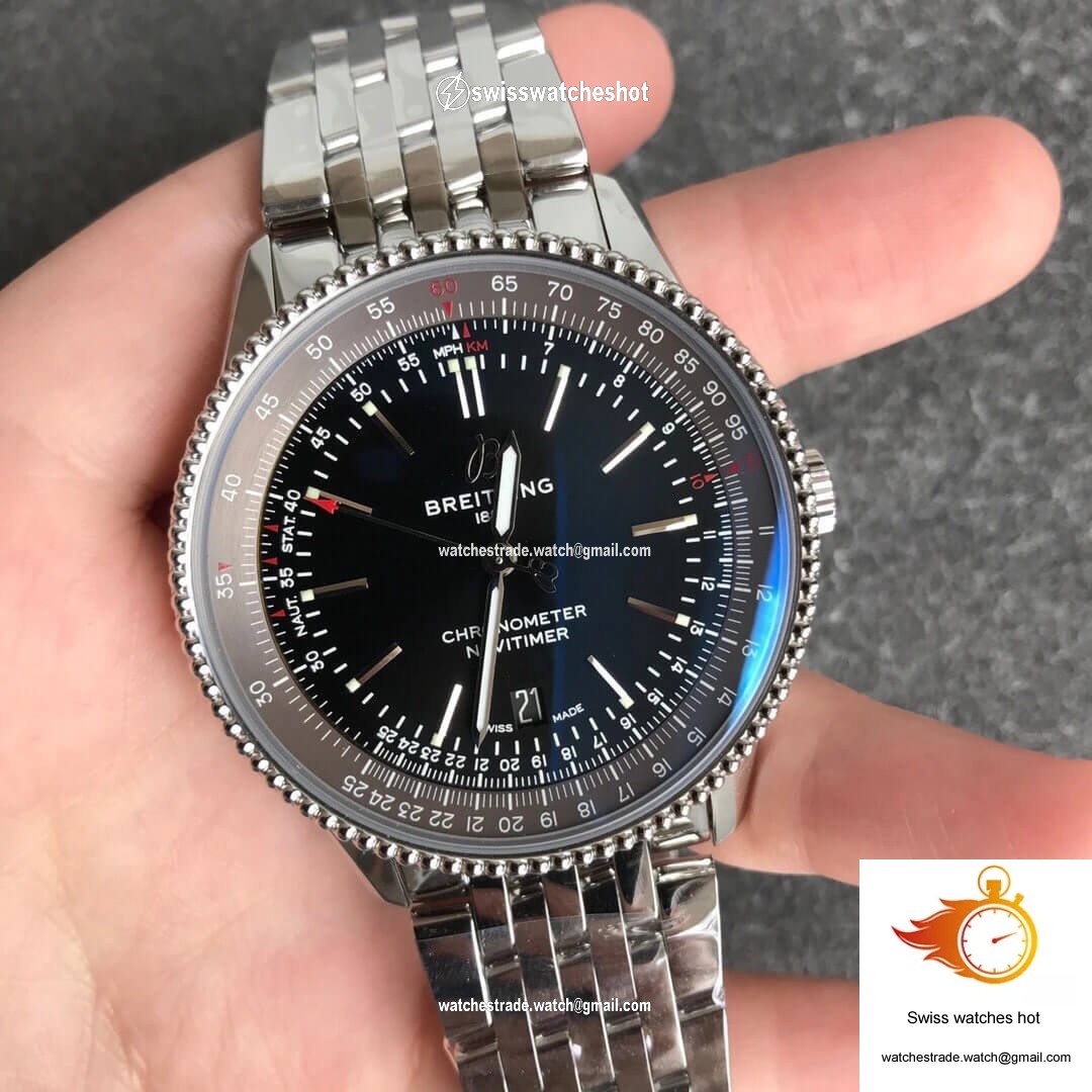 Breitling Navitimer 1 A17326241B1A1 V7 Factory Black Dial 3