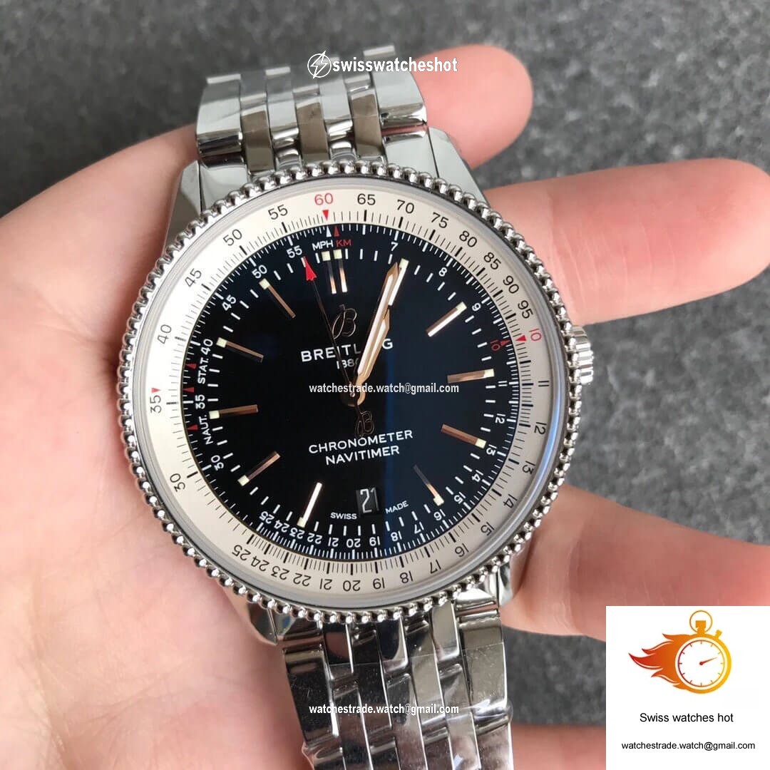 Breitling Navitimer 1 A17326211B1A1 V7 Factory Black Dial 3