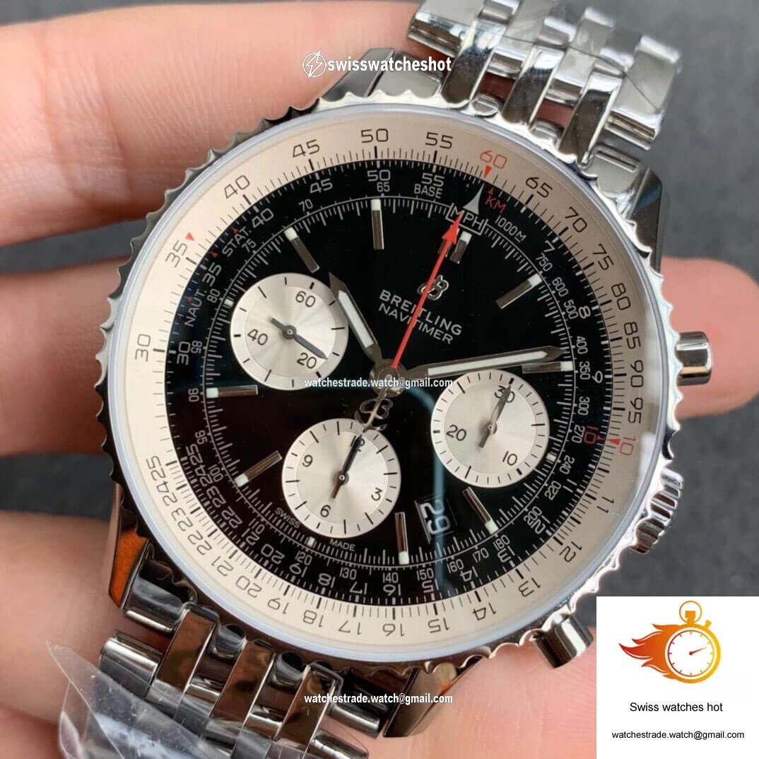 Breitling Navitimer 1 B01 AB0121211B1A1 GF Factory Black Dial 3