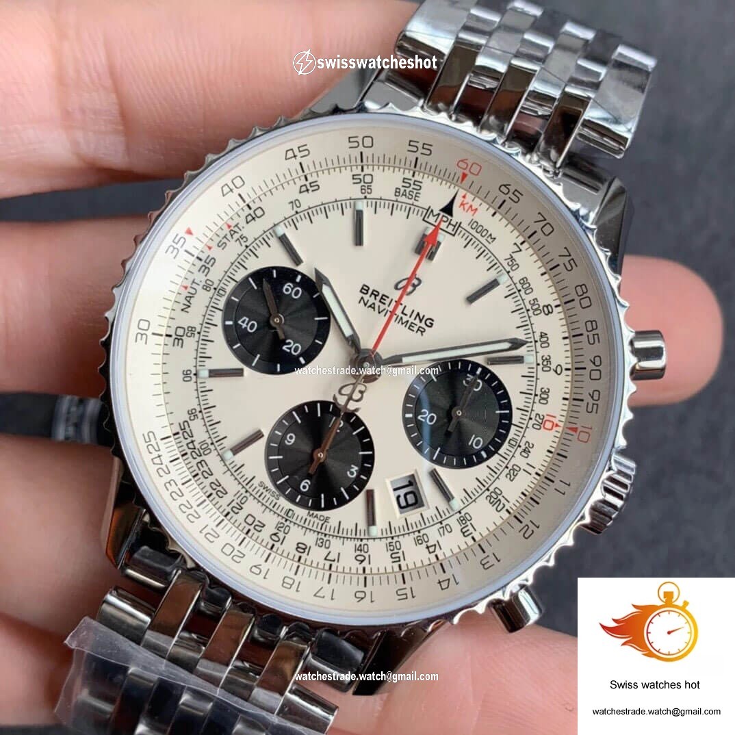 Breitling Navitimer 1 B01 AB0121211G1A1 GF Factory Silver Dial 3