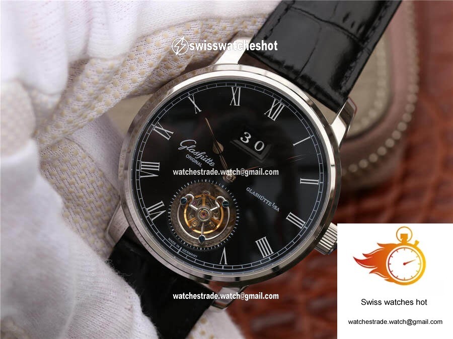 Glashutte Original Senator Excellence Tourbillon 1-94-03-04-04-04 R8 Factory V3 Black Dial 3