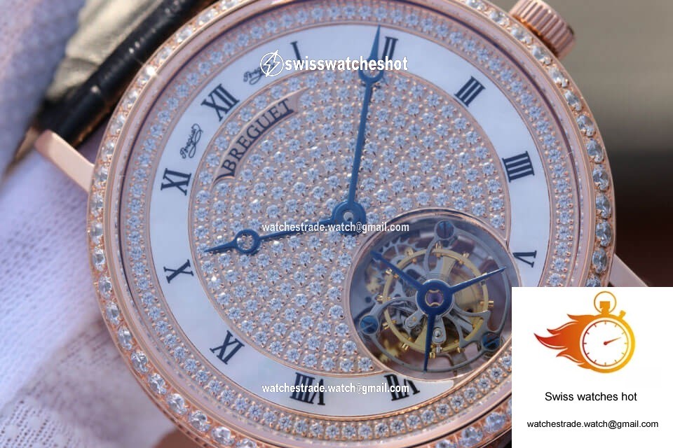 Breguet Classique Ultra-Thin Tourbillon Rose Gold Diamond Dial 3