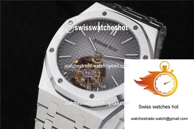 Audemars Piguet Royal Oak Tourbillon Extra Thin 26510PT.OO.1220PT.01 R8 Factory Dark Grey Dial 3