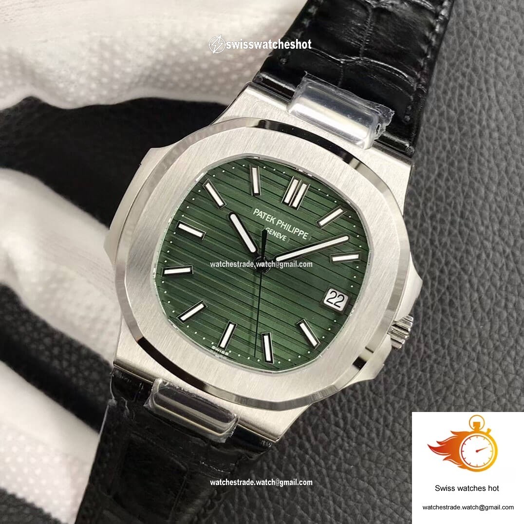 Patek Philippe Nautilus 5711/1A-014 3K Factory Olive Green Dial 3