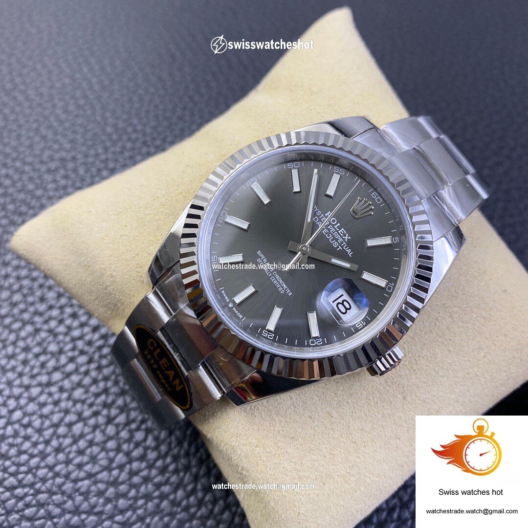 Rolex Datejust M126334-0013 Clean Factory Grey Dial 3