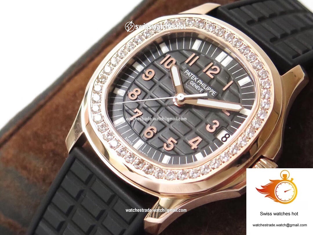 Patek Philippe Aquanaut PPF Factory Rose Gold Black Dial 3