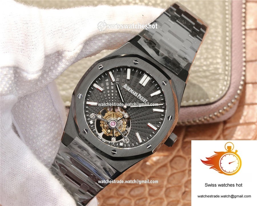 Audemars Piguet Royal Oak Tourbillon Extra Thin 26522CE.OO.1225CE.01 R8 Factory Black Dial 3