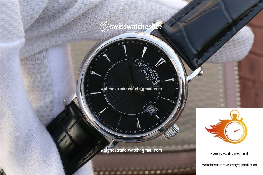 Patek Philippe Calatrava 5153G-001 ZF Factory Black Dial 3