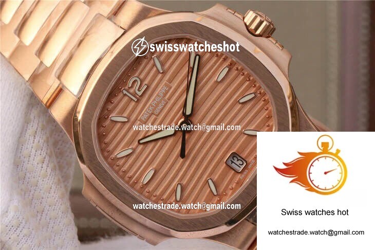 Patek Philippe Nautilus Ladies 7118-1R-010 PF Factory Honey Gold Dial 3