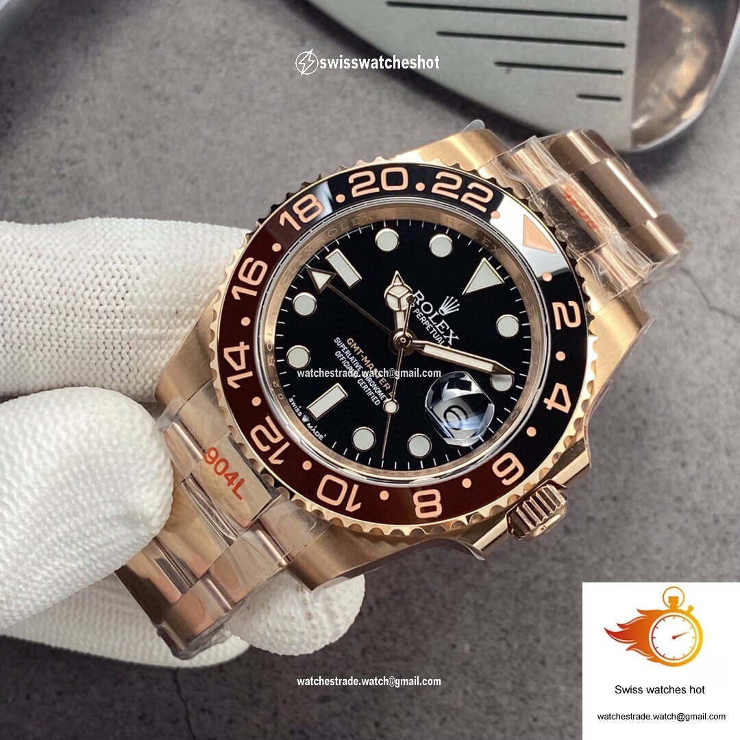 Rolex GMT Master II 126715CHNR-0001 GM Factory Rose Gold Black Dial 3