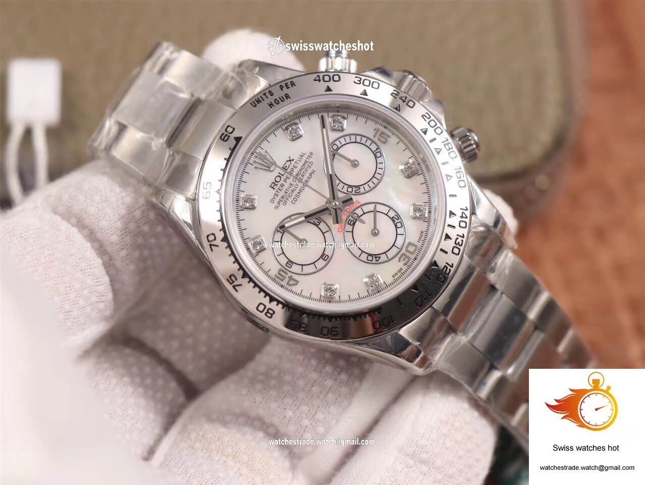 Rolex Daytona Cosmograph 116520-78590 JH Factory Diamond Dial 3