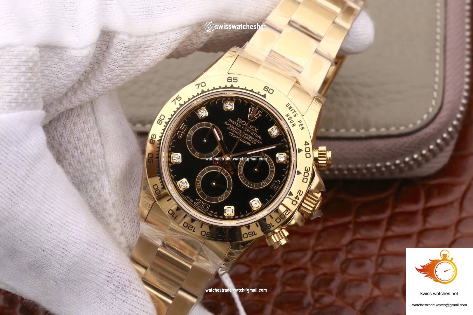Rolex Daytona Cosmograph M116508-0008 JH Factory Diamonds Black Dial 3