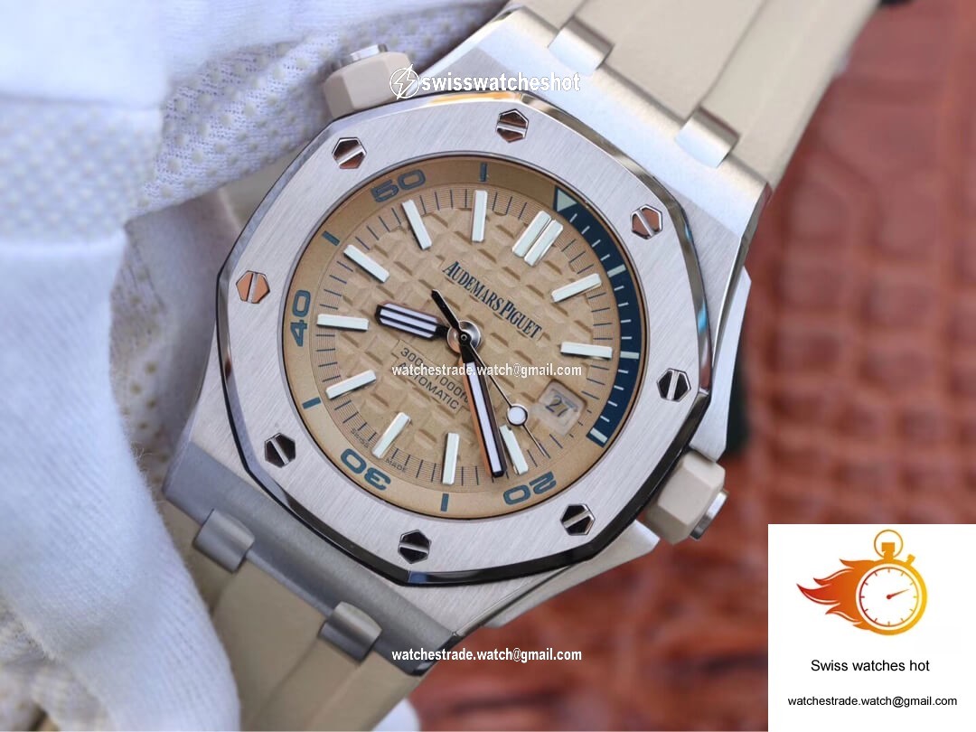 Audemars Piguet Royal Oak Offshore 15710ST.OO.A085CA.01 JF Factory Beige Dial 3