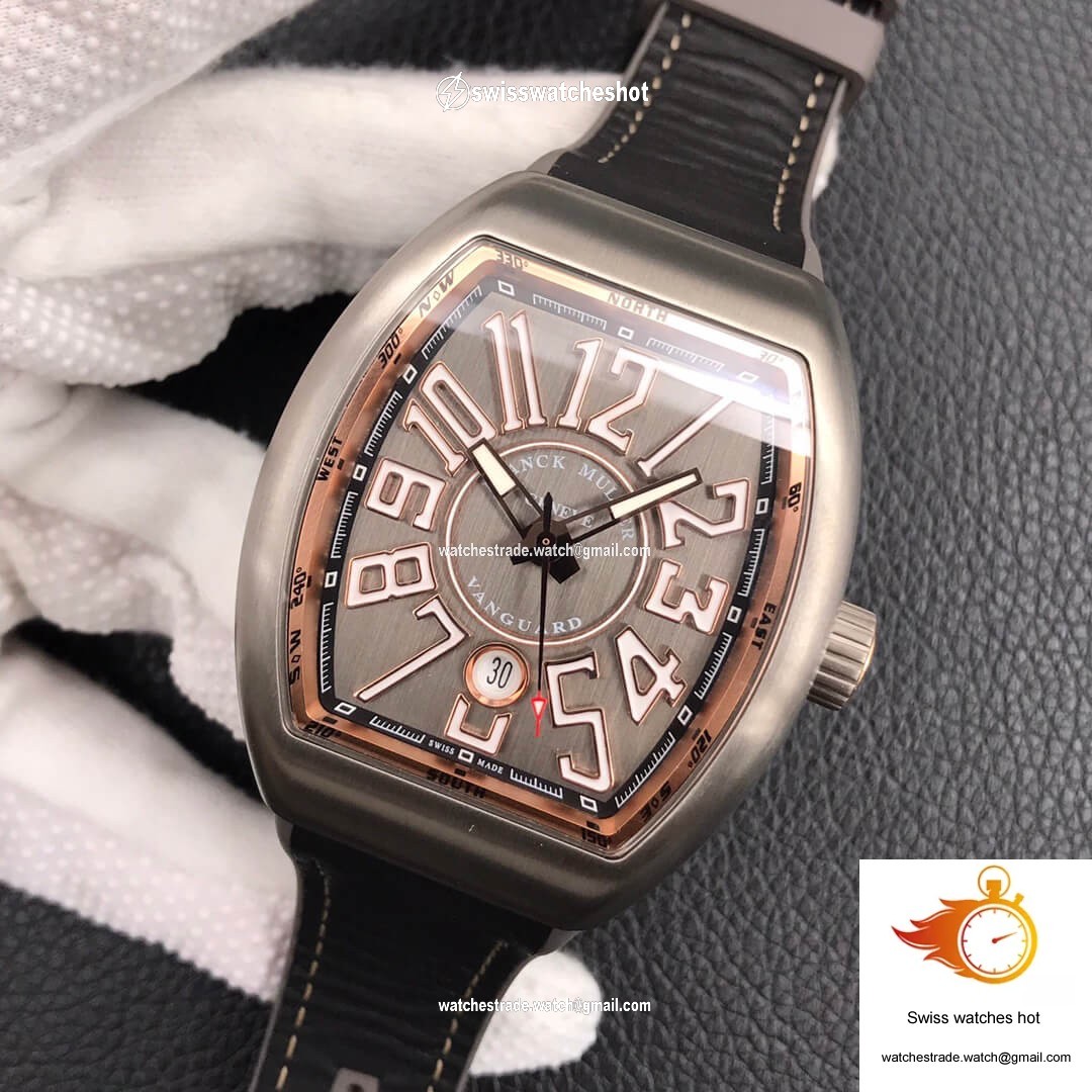 Franck Muller Vanguard V 45 SC DT TT BR 5N ZF Factory Titanium Metal 3
