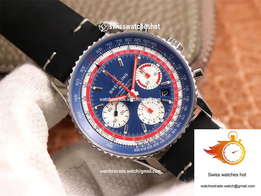 Breitling Navitimer 1 B01 Chronograph 43 Pan Am Edition AB01212B1C1A1 V9 Factory Blue Dial 3