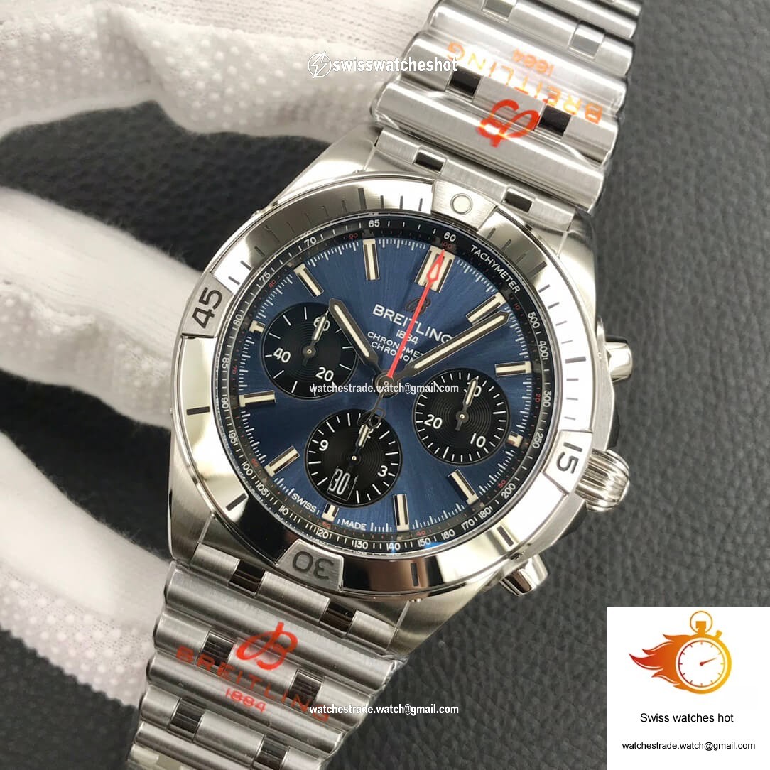 Breitling Chronomat AB0134101C1A1 GF Factory Blue Dial 3