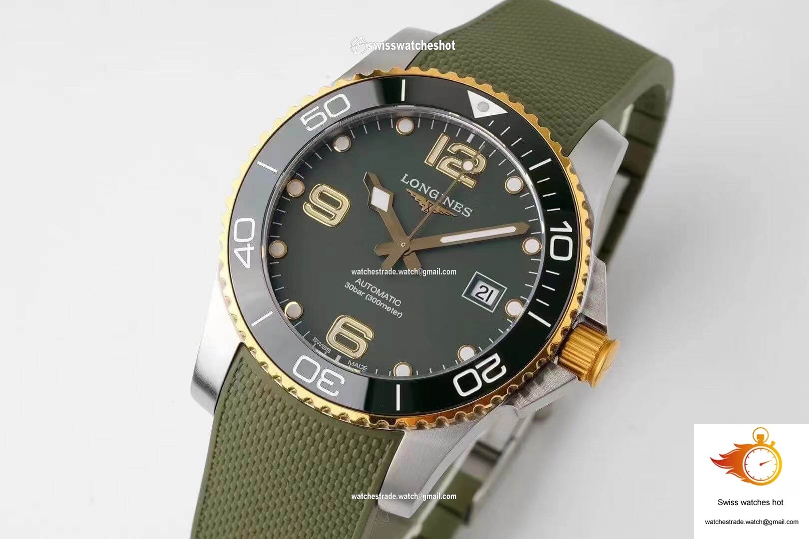 Longines Concas L3.781.3.06.9 ZF Factory Green Dial 3