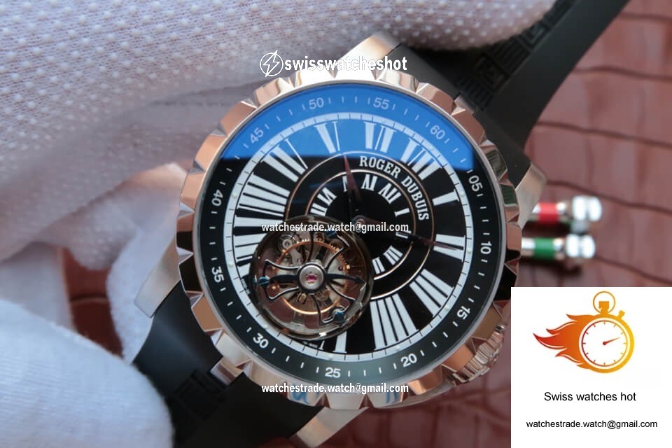 Roger Dubuis Hommage Tourbillon JB Factory Black Dial 3