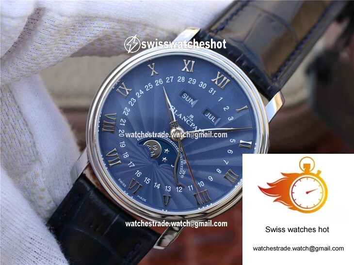 Blancpain Villeret 6654-1529-55B OM Factory V2 Blue Dial 3
