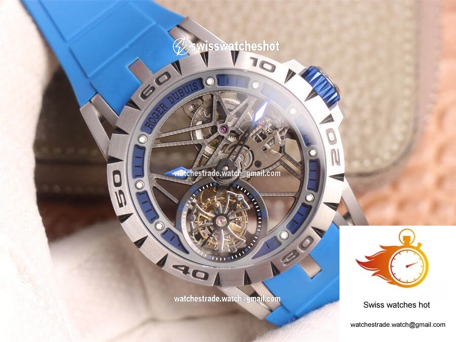 Roger Dubuis Excalibur Spidr RDDBEX0479 JB Factory Tourbillon Skeleton Dial 3