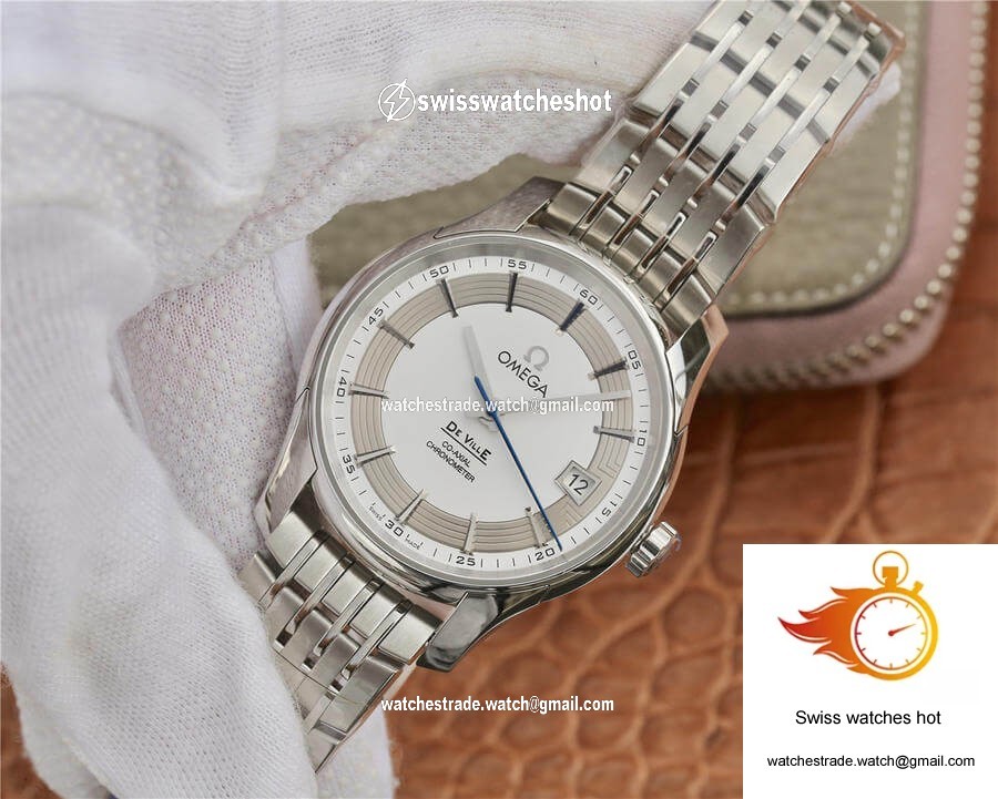 Omega De Ville 431.30.41.21.02.001 VS Factory Silver Dial Stainless Steel Strap 3