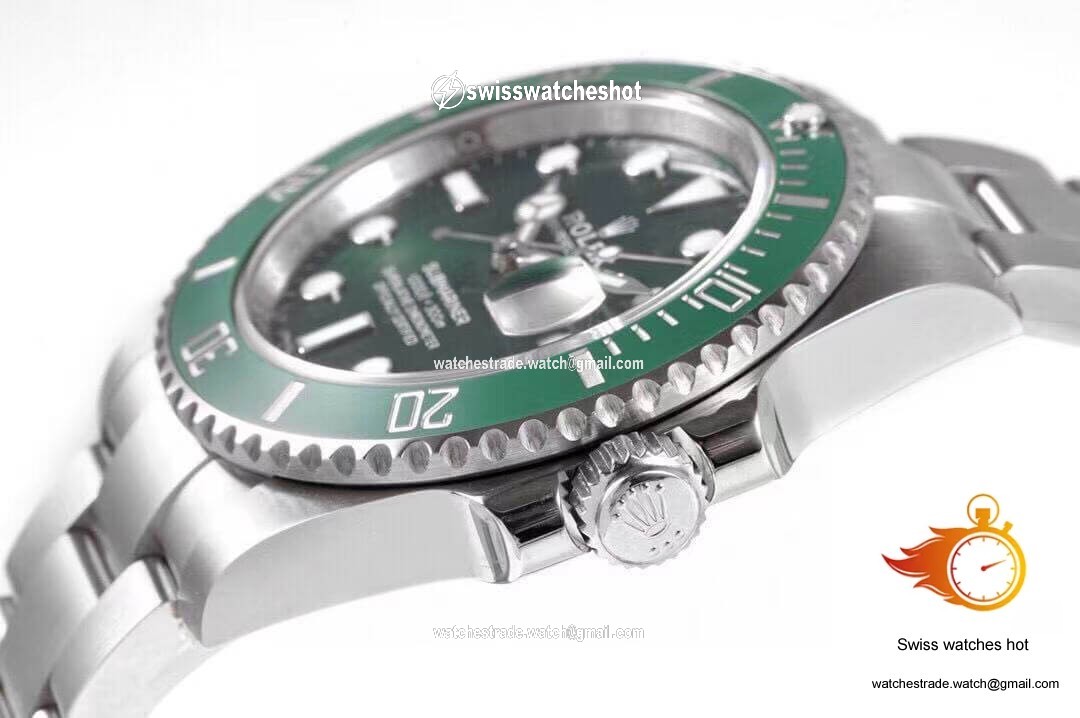 Rolex Submariner 116610LV-97200 ZF Factory Green Dial Stainless Steel Strap 3