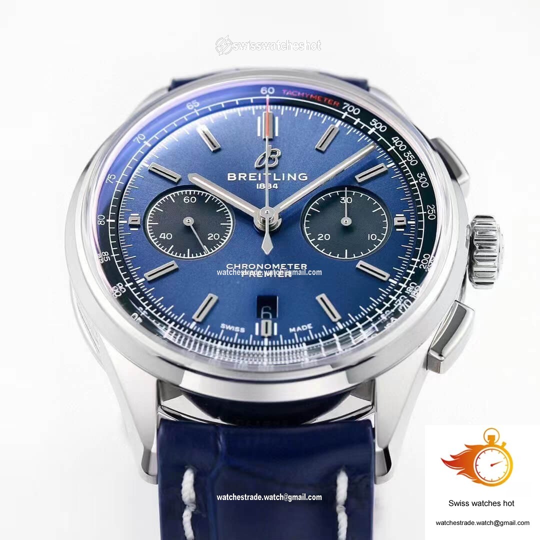 Breitling Premier B01 Chronograph AB0118221C1A1 GF Factory V2 Blue Dial 3