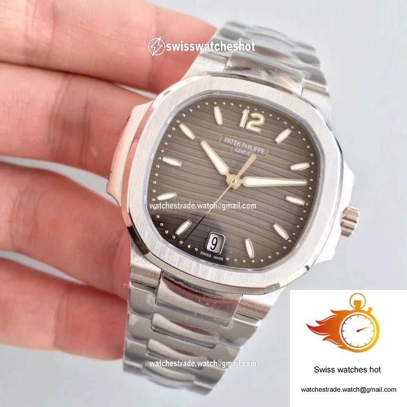 Patek Philippe Nautilus Ladies 7118/1A-011 PF Factory Anthracite Dial 3