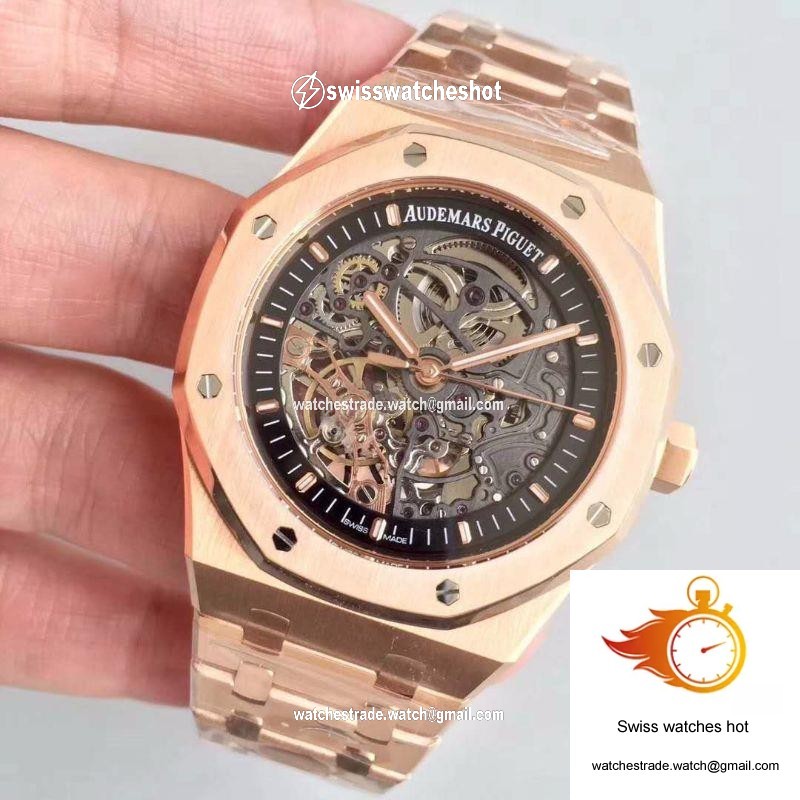 Audemars Piguet Royal Oak 15407OR.OO.1220OR.01 JF Factory Skeleton Dial 3